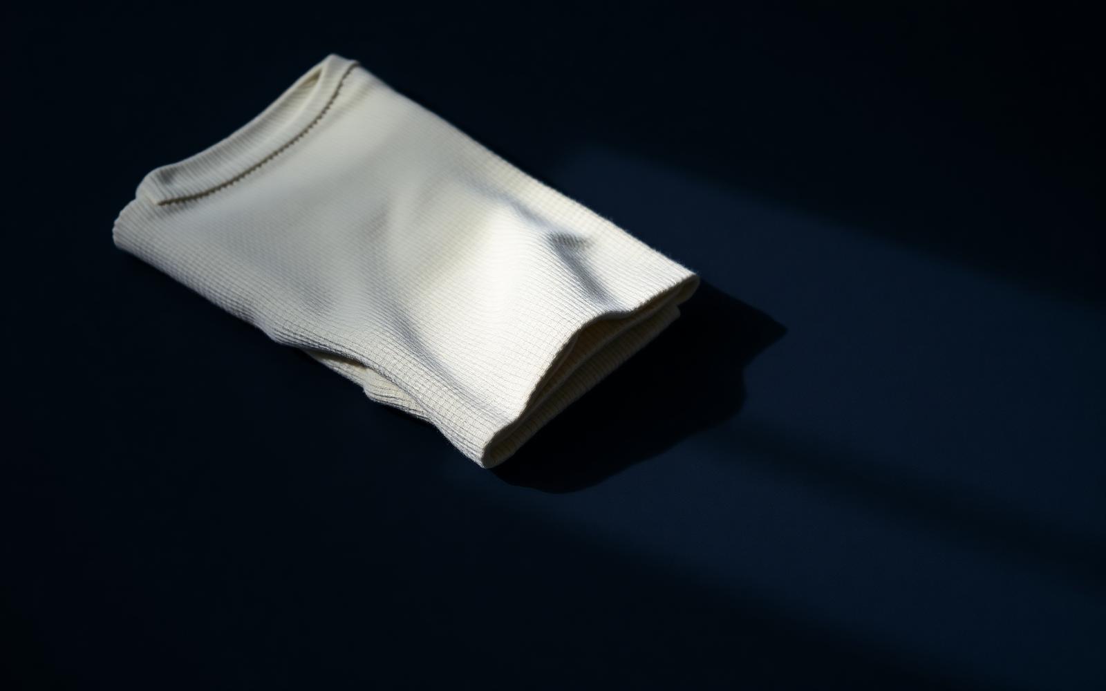 Folded premium knit garment
